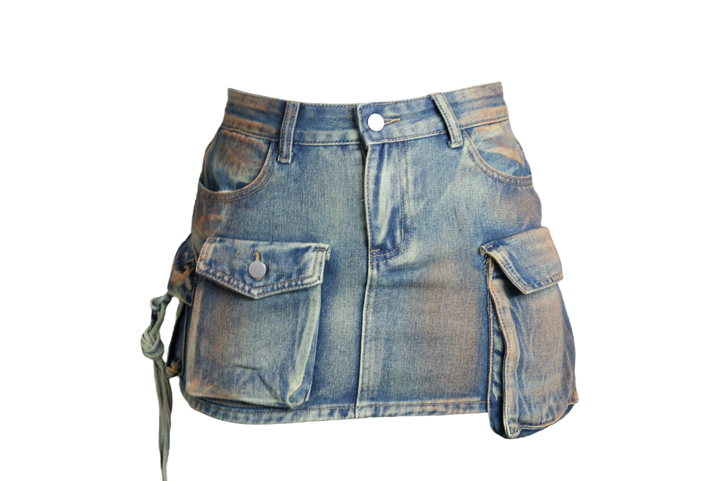3 Shades Of Denim Skirt