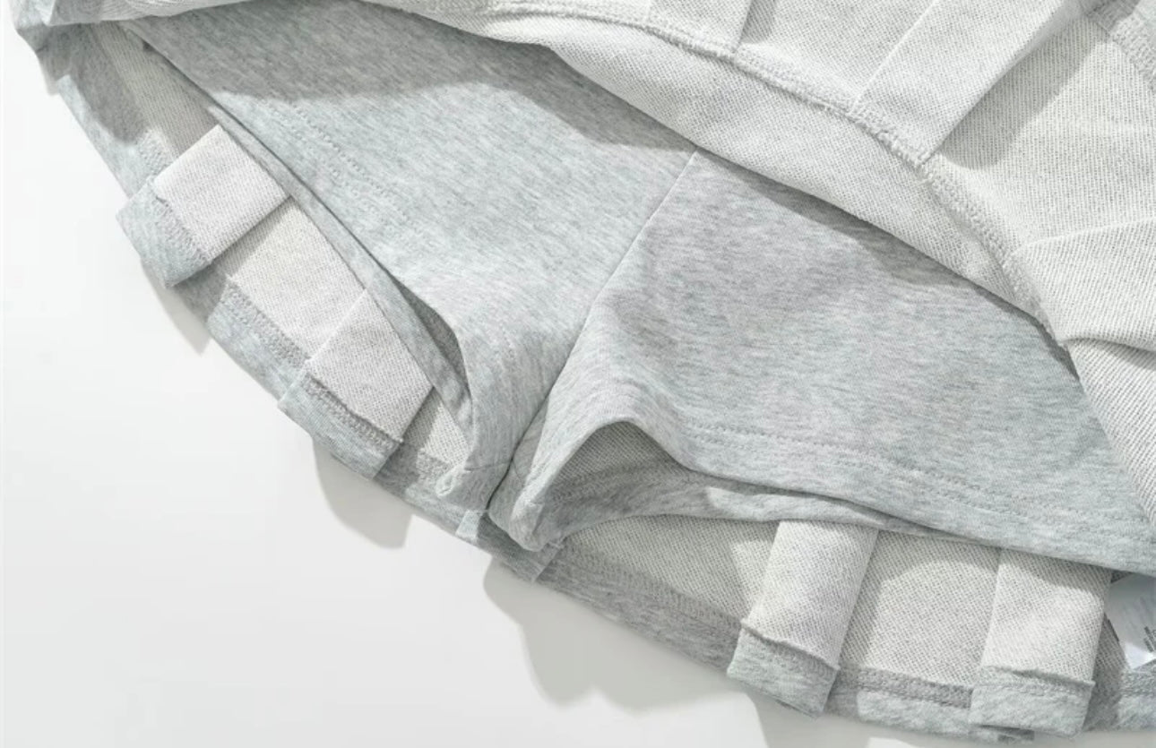 Y2K pleat mini Grey