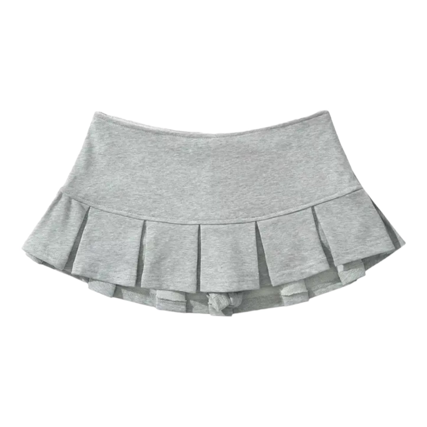 Y2K pleat mini Grey
